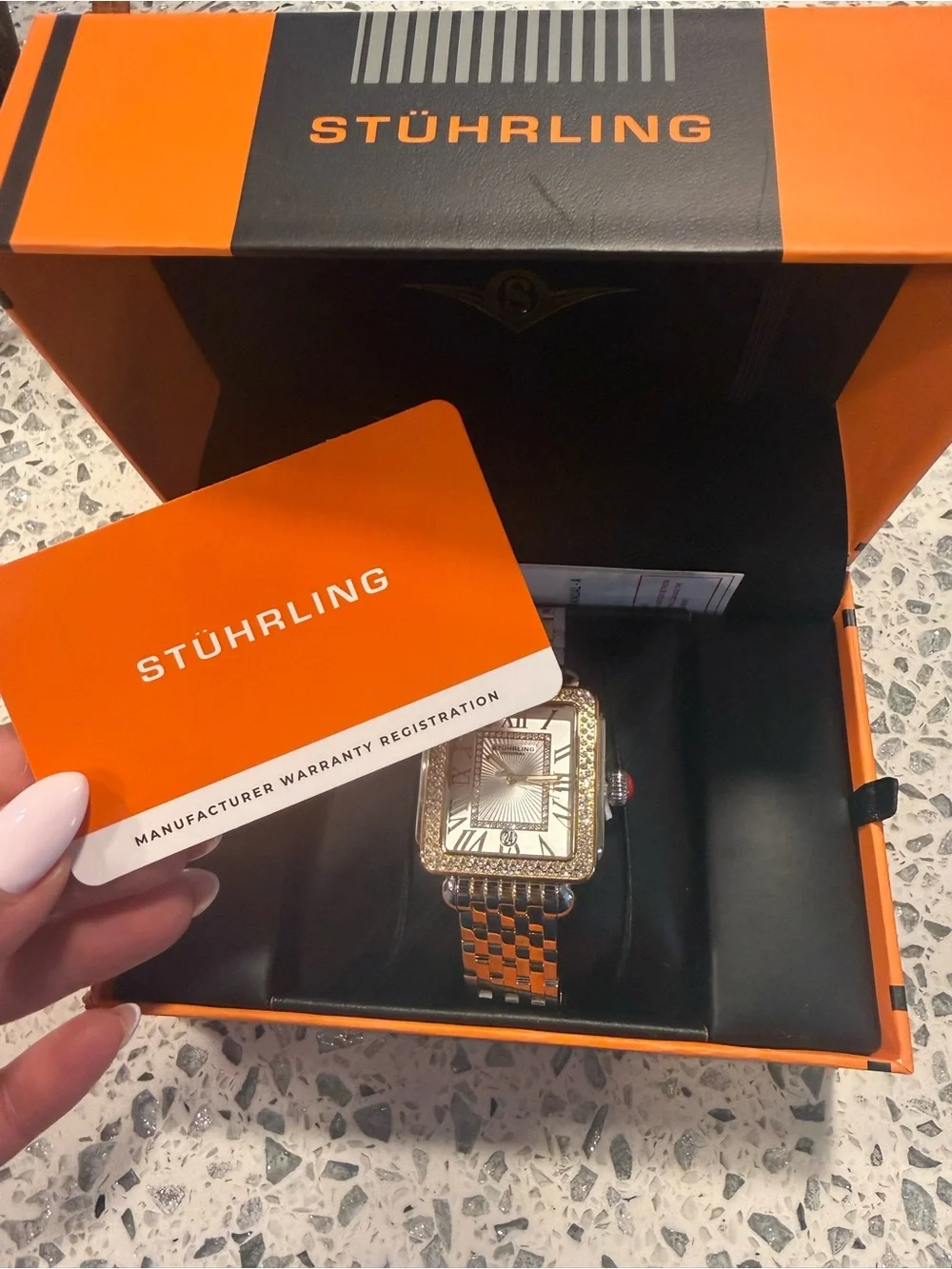 BRAND NEW - two tone Stuhrling watch